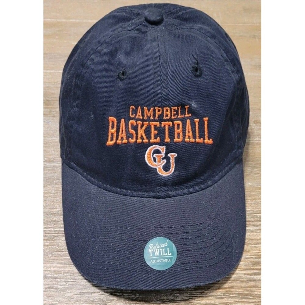 Campbell University Fighting Camels Basketball Hat Black & Orange Cap